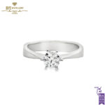 White Gold Brilliant Cut Solitaire Engagement Ring - 0.50ct-0
