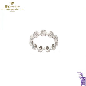 White Gold Brilliant Cut Diamond Ring - 0.72ct-17285