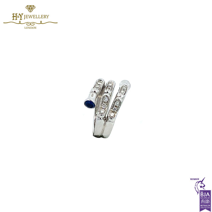 White Gold Brilliant Cut Diamond Ring - 0.30ct-17768