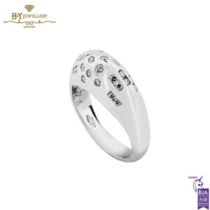 White Gold Brilliant Cut Diamond Ring - 0.44ct-14743