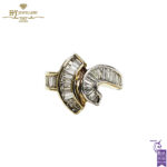 Yellow Gold Baguette Cut Diamond Ring - 2.12ct-0