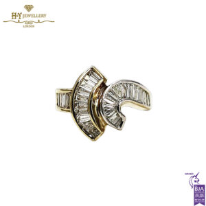 Yellow Gold Baguette Cut Diamond Ring - 2.12ct-0