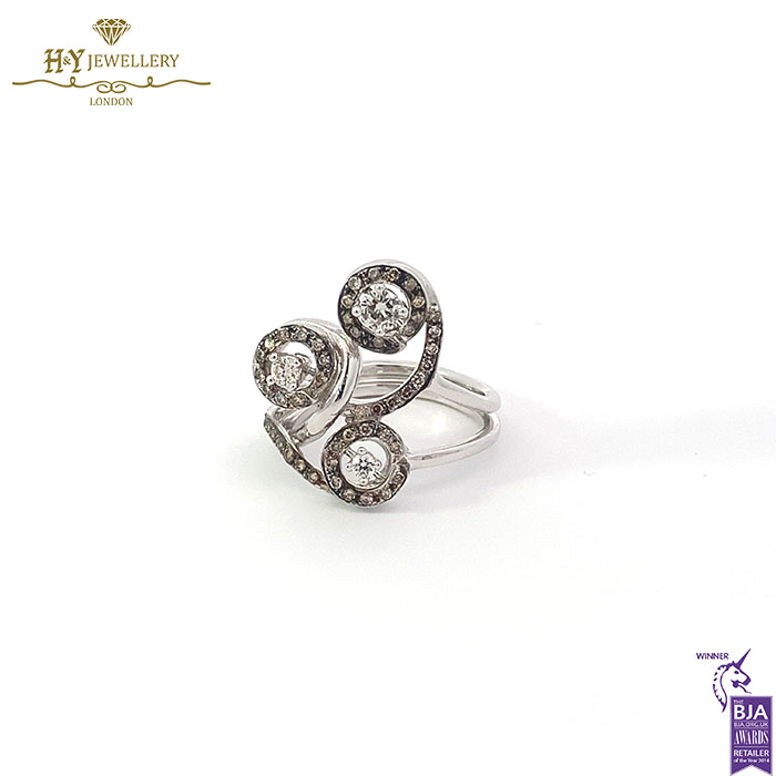 White Gold Brilliant Cut Diamond Ring - 0.28ct-17289