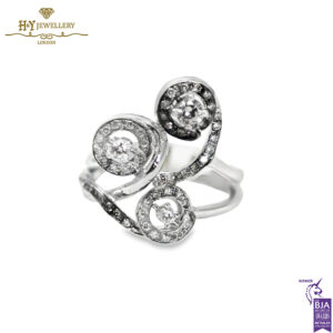 White Gold Brilliant Cut Diamond Ring - 0.28ct-0