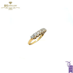 Yellow Gold Brilliant Cut Diamond Ring - 0.38ct-17783