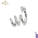 White Gold Brilliant Cut Diamond Pendant - 0.28ct-0