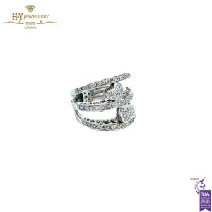 White Gold Brilliant Cut Diamond Ring - 0.62ct-17622