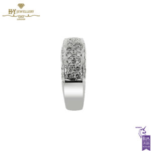 White Gold Brilliant Cut Diamond Wedding Ring - 0.95ct-14083