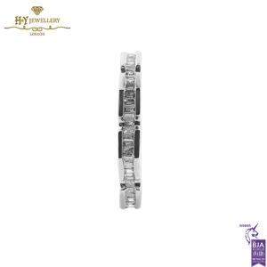 White Gold Baguette Cut Diamond Ring - 0.77ct-14086