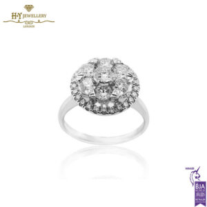 White Gold Brilliant Cut Diamond Ring - 1.16 ct-0