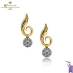 Rose Gold Brilliant Cut Diamond Earrings - 0.30ct-0