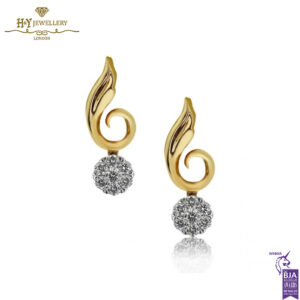 Rose Gold Brilliant Cut Diamond Earrings - 0.30ct-0