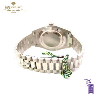 Rolex Day-Date White Gold with Aftermarket Diamond & Sapphires - ref 218239-15754