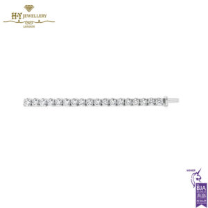 White Gold Brilliant Cut Diamond Tennis Bracelet - 6.67ct-13728