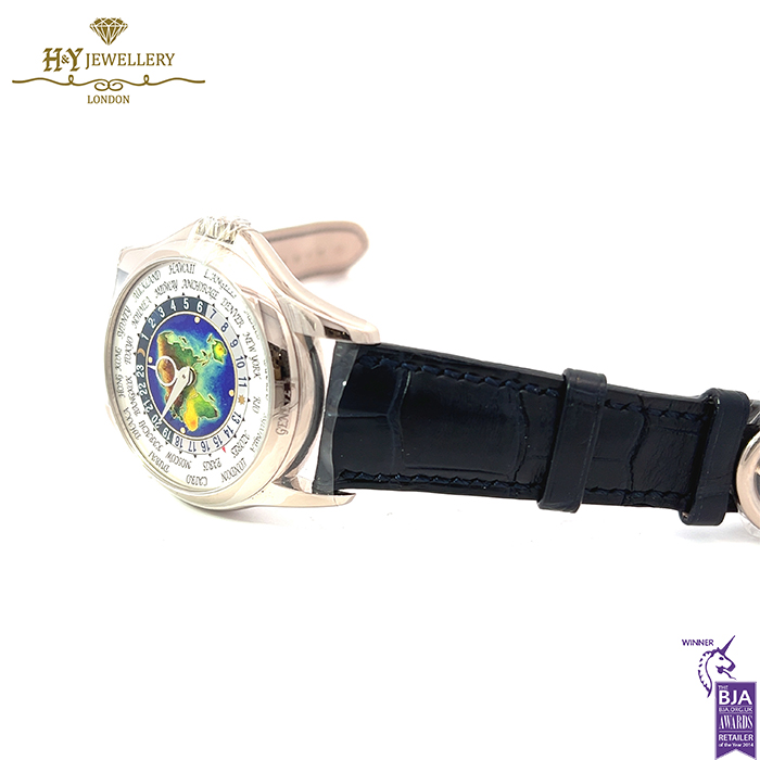Patek Philippe World Time White Gold {DISCONTINUED} - ref 5131G-001-16011
