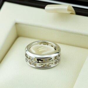 White Gold Brilliant Cut Diamond Patek Philippe Calatrava Ring - 0.22ct-17169