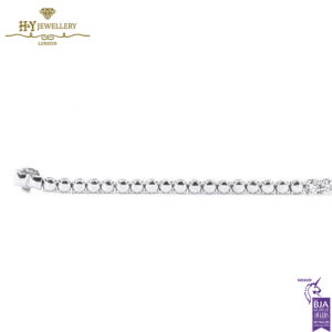 White Gold Brilliant Cut Diamond Tennis Necklace - 8.43ct-15039