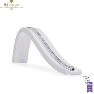 White Gold Emerald Cut Diamond Tennis Bracelet - 6.29ct -9435