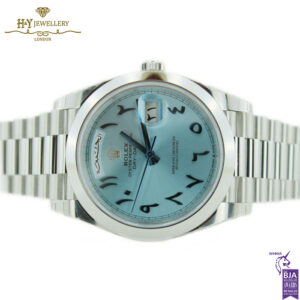 Rolex Day Date Platinum Arabic Numerals - ref 228206-15873