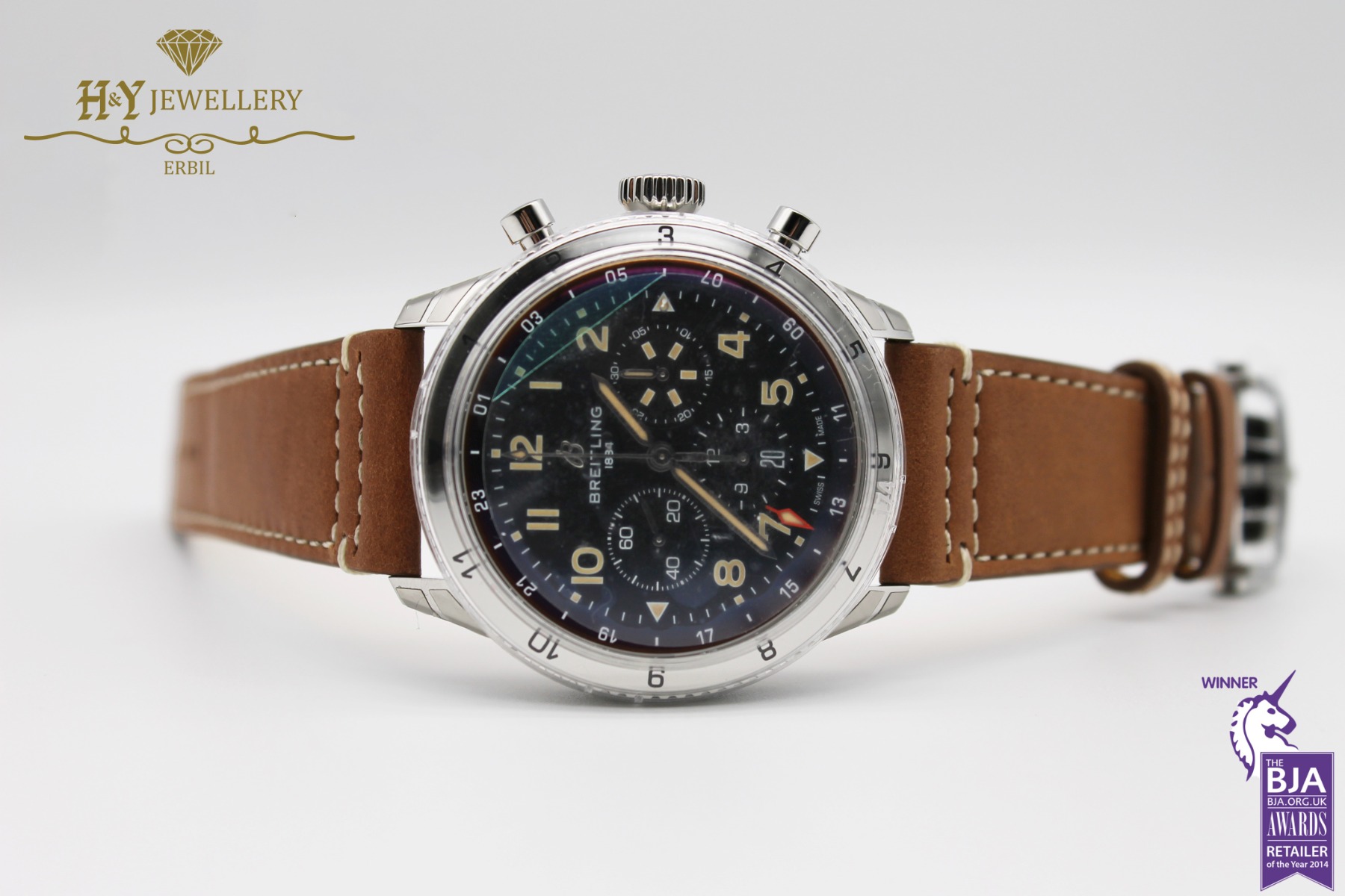 Breitling Super Avi B04 Chronograph GMT 46 P-51 Mustang Stainless Steel - ref AB04453A1B1X1-10940