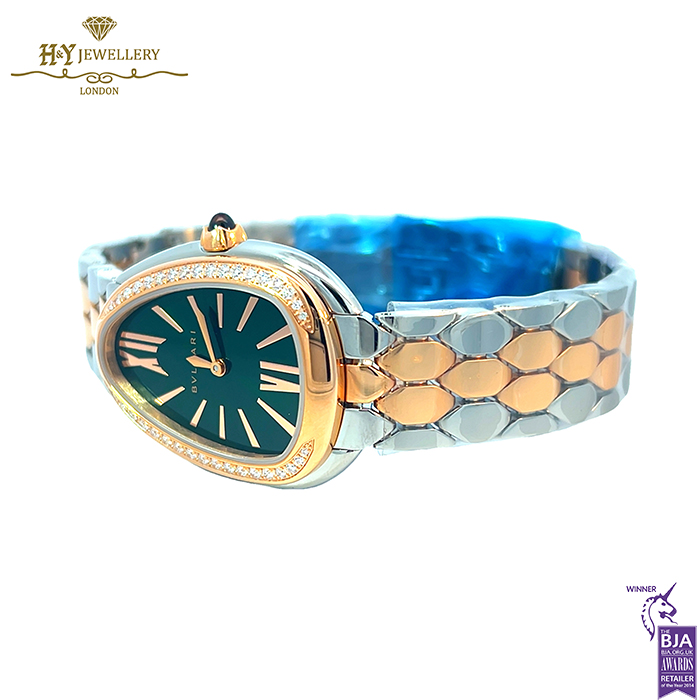 Bvlgari Serpenti Seduttori Harrods Edition Rose Gold & Steel with Diamonds - ref 103526-15645