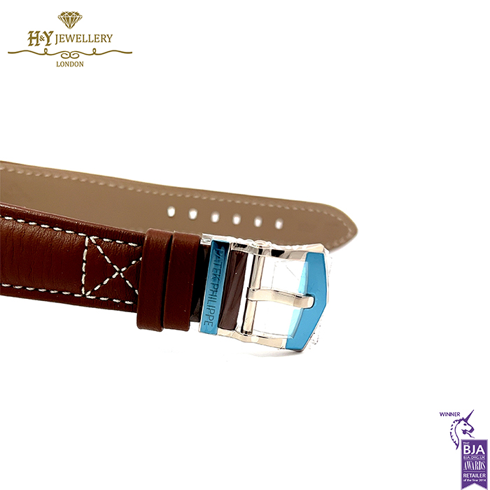 Patek Philippe Complications Annual Calendar Flyback Chronograph White Gold {DISCONTINUED} - ref 5960/01G-001-16057