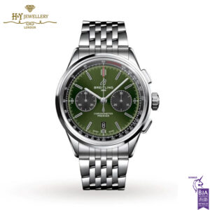 Breitling Premier B01 Chronograph Bentley British Racing Green Stainless Steel - ref AB0118A11L1A1-0
