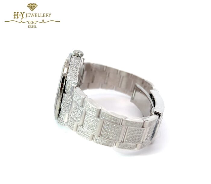 Rolex Datejust Stainless Steel Aftermarket Diamonds & Gemstones - ref 126300-12234