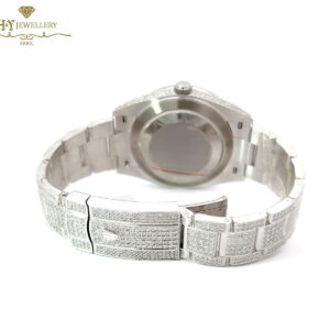 Rolex Datejust Stainless Steel Aftermarket Diamonds & Gemstones - ref 126300-12235