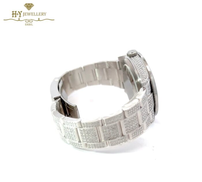 Rolex Datejust Stainless Steel Aftermarket Diamonds & Gemstones - ref 126300-12236