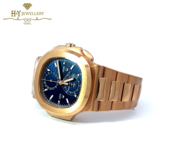 Patek Philippe Nautilus Travel Time Chronograph Rose Gold - ref 5990/1R-001-12638