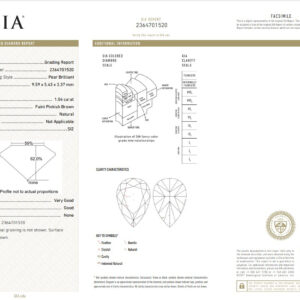 White Gold Brilliant & Pear Cut Pinkish Brown Diamond Ring - 1.68ct-10778