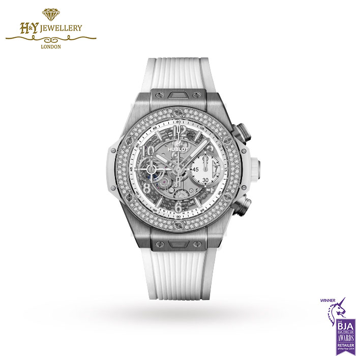 Hublot Unico Titanium White Diamonds - ref 441.NE.2011.RW.1104-0
