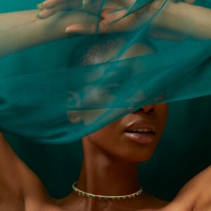 House Of Meraki Yellow Gold Peacock Choker Natural Zambian Emerald & Diamond - 3.05ct -10468