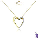 Yellow Gold Brilliant Cut Diamond Heart Gold Shape Pendant - 0.60ct-0