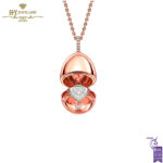 Fabergé Essence Rose Gold Diamond Heart Surprise Locket-0
