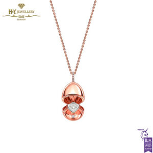 Fabergé Essence Rose Gold Diamond Heart Surprise Locket-15380