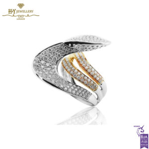 White & Rose Gold Brilliant Cut Diamond Ring - 2.65ct-14017