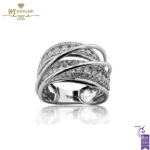 White Gold Brilliant Cut Pave Diamond Ring - 2.53ct -0