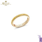 Fabergé Colours of Love Yellow Gold Yellow Sapphire Fluted Eternity Ring-0