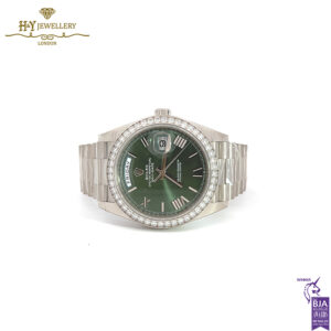 Rolex Day-Date Olive Green Dial White Gold - ref 228349RBR-15722