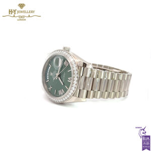 Rolex Day-Date Olive Green Dial White Gold - ref 228349RBR-15723