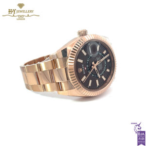 Rolex Sky-Dweller Chocolate Dial Everose Gold - ref 326935-15770