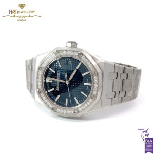 Audemars Piguet Royal Oak Stainless Steel with Factory Diamonds "50TH ANNIVERSARY " - ref 15551ST.ZZ.1356ST.02-15205