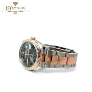 Rolex Datejust Rose Gold & Steel "Wimbledon" Slate Roman Dial - ref 126231-12177