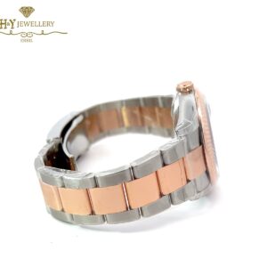 Rolex Datejust Rose Gold & Steel "Wimbledon" Slate Roman Dial - ref 126231-12182