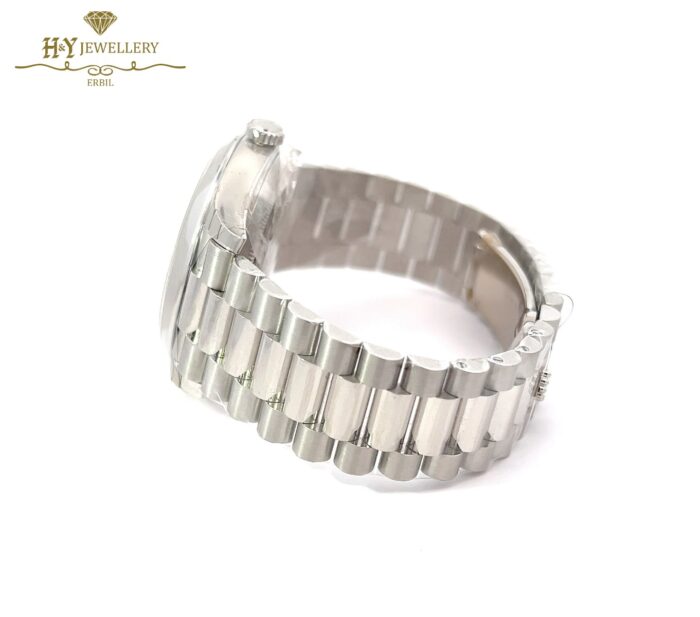 Rolex Day-Date Platinum Arabic Numerals { DISCONTINUED } - ref 228206-12081