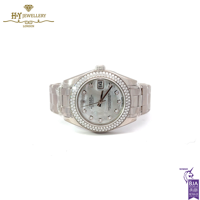Rolex DateJust Pearl Master Dial White Gold {DISCONTINUED} - ref 81339-15799