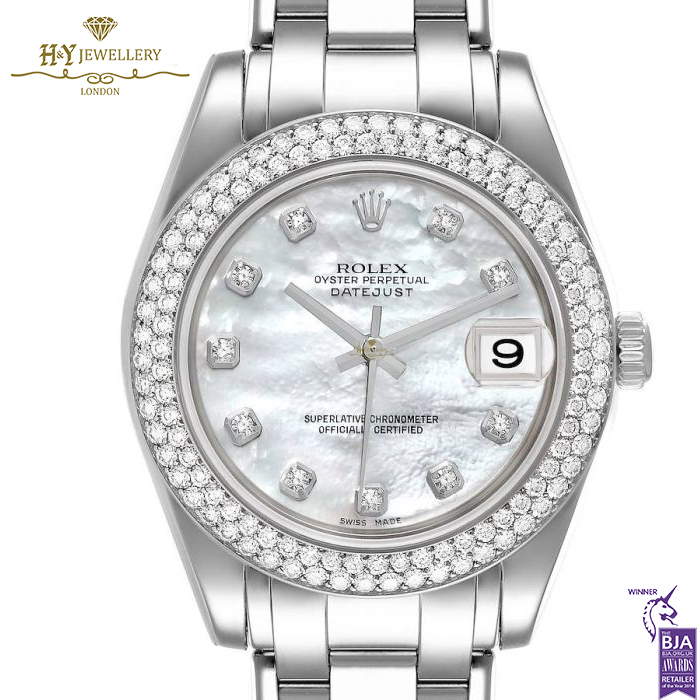 Rolex DateJust Pearl Master Dial White Gold {DISCONTINUED} - ref 81339-15801