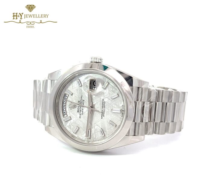 Rolex Day-Date Meteorite Dial Platinum {DISCONTINUED} - ref 228206-12073